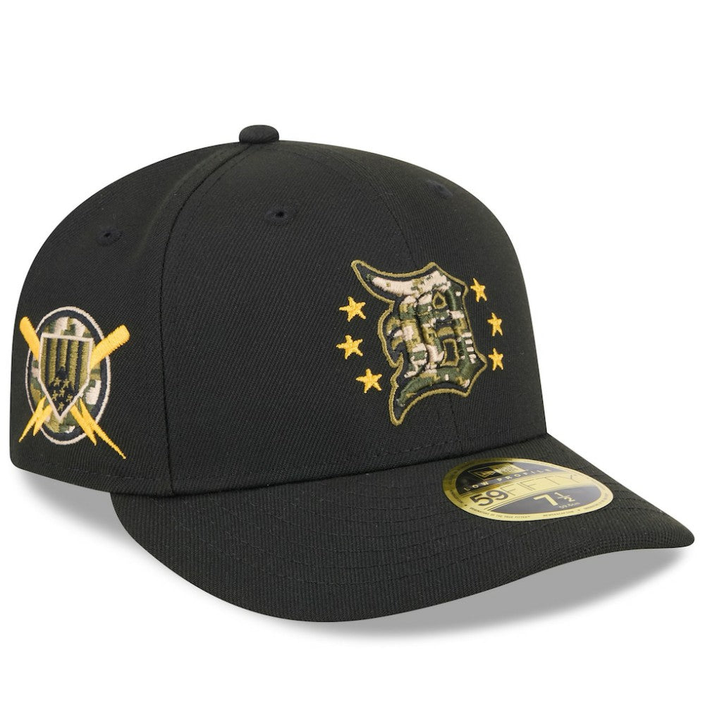 Detroit Tigers 2024 Armed Forces Day Low Profile 59FIFTY Fitted Hat Black | New Era