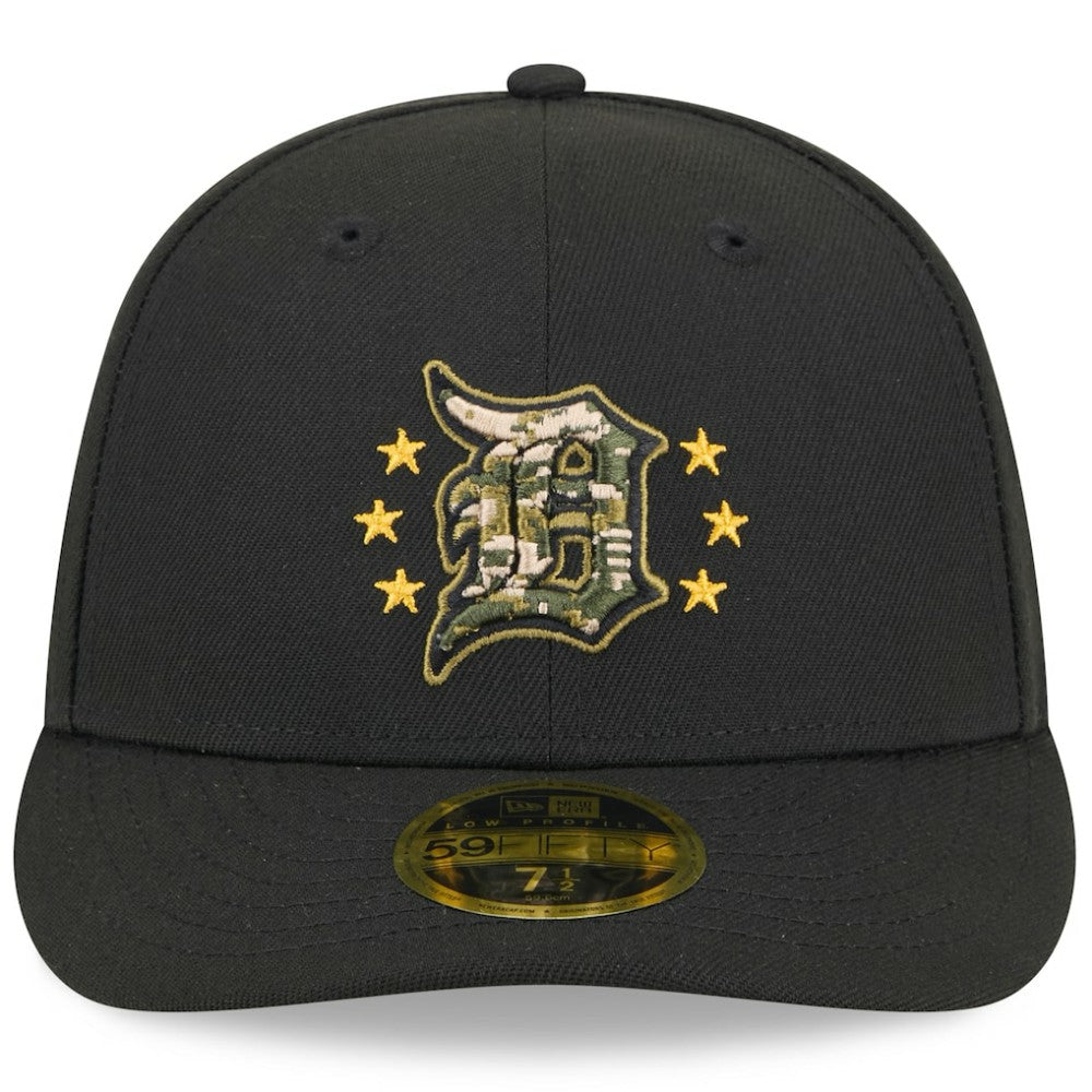 Detroit Tigers 2024 Armed Forces Day Low Profile 59FIFTY Fitted Hat Black | New Era