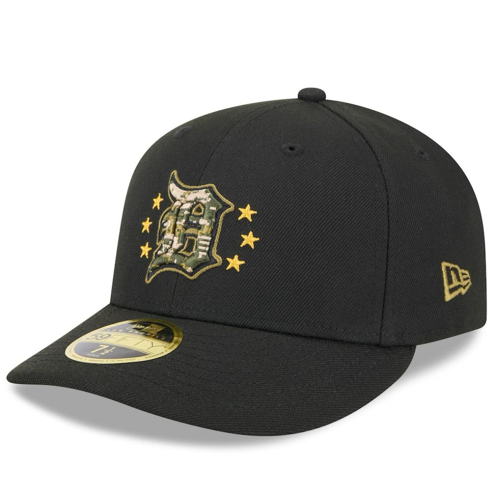 Detroit Tigers 2024 Armed Forces Day Low Profile 59FIFTY Fitted Hat Black | New Era