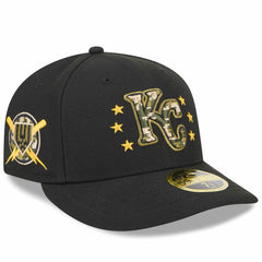 Kansas City Royals 2024 Armed Forces Day Low Profile 59FIFTY Fitted Hat Black | New Era