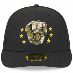 Milwaukee Brewers 2024 Armed Forces Day Low Profile 59FIFTY Fitted Hat Black | New Era