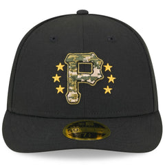 Pittsburgh Pirates 2024 Armed Forces Day Low Profile 59FIFTY Fitted Hat Black | New Era