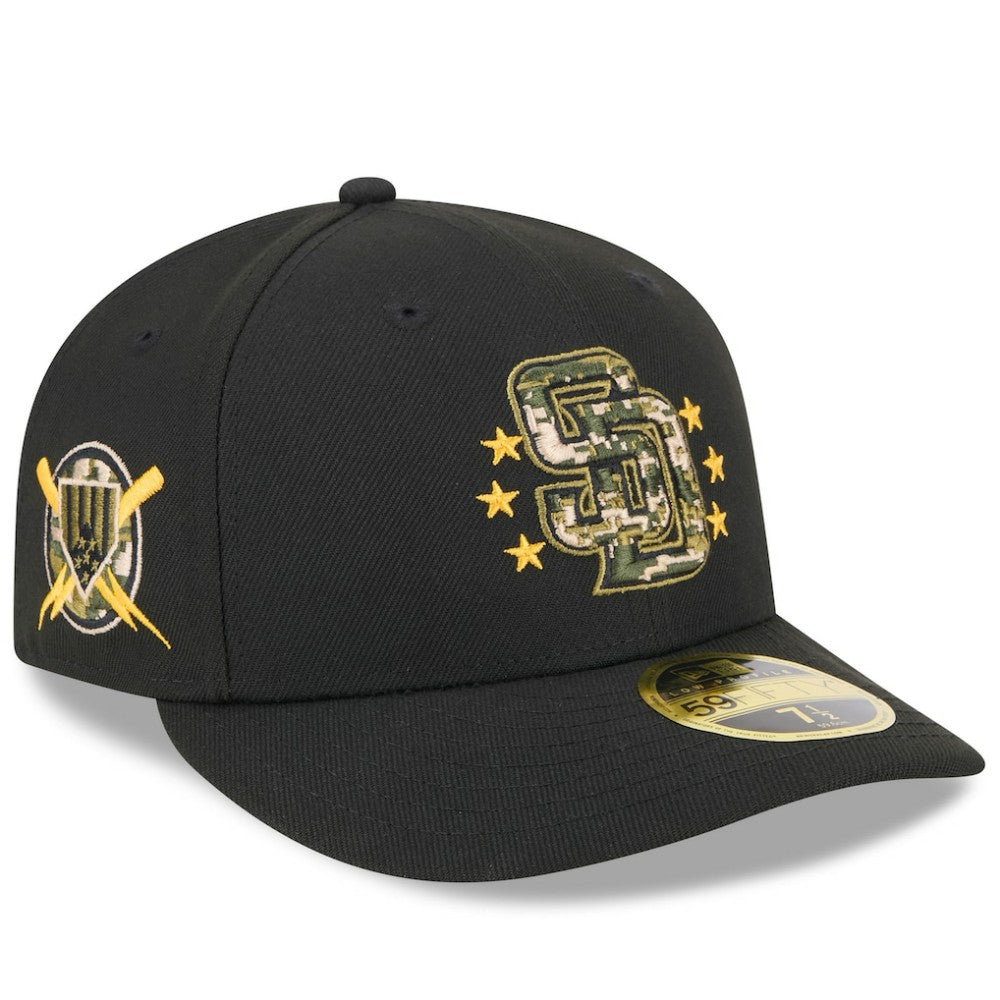 San Diego Padres 2024 Armed Forces Day Low Profile 59FIFTY Fitted Hat Black | New Era