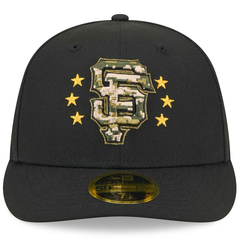 San Francisco Giants 2024 Armed Forces Day Low Profile 59FIFTY Fitted Hat Black | New Era