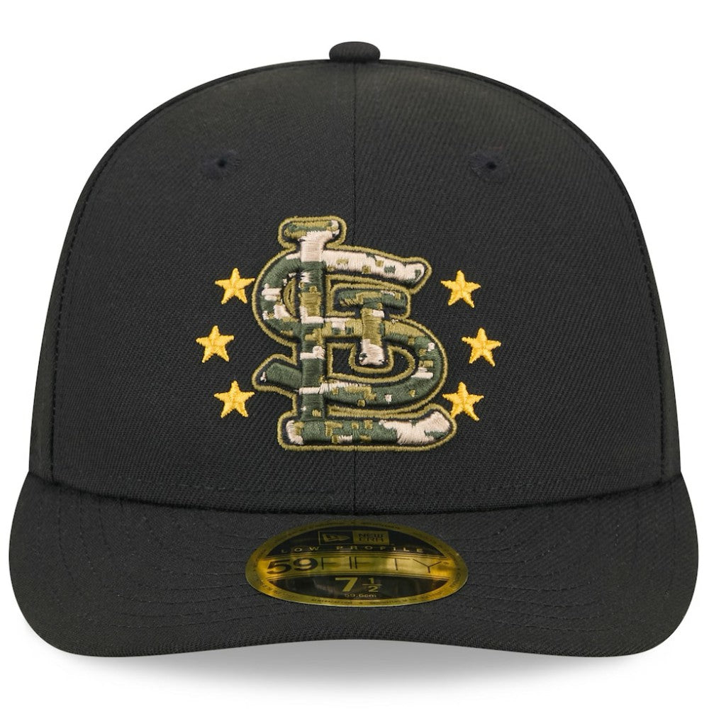 St. Louis Cardinals 2024 Armed Forces Day Low Profile 59FIFTY Fitted Hat Black | New Era