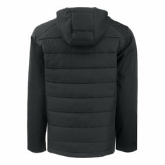 San Francisco Giants Cutter & Buck Big & Tall Evoke Hybrid Eco Softshell Recycled Full-Zip Hoodie Black