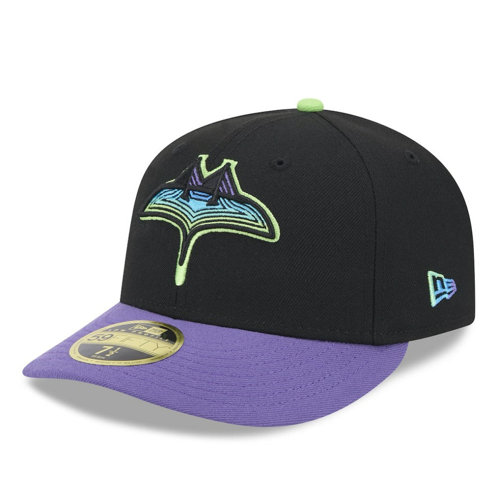 Tampa Bay Rays 2024 City Connect Low Profile 59FIFTY Fitted Hat Black | New Era