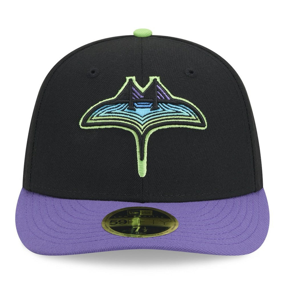 Tampa Bay Rays 2024 City Connect Low Profile 59FIFTY Fitted Hat Black | New Era