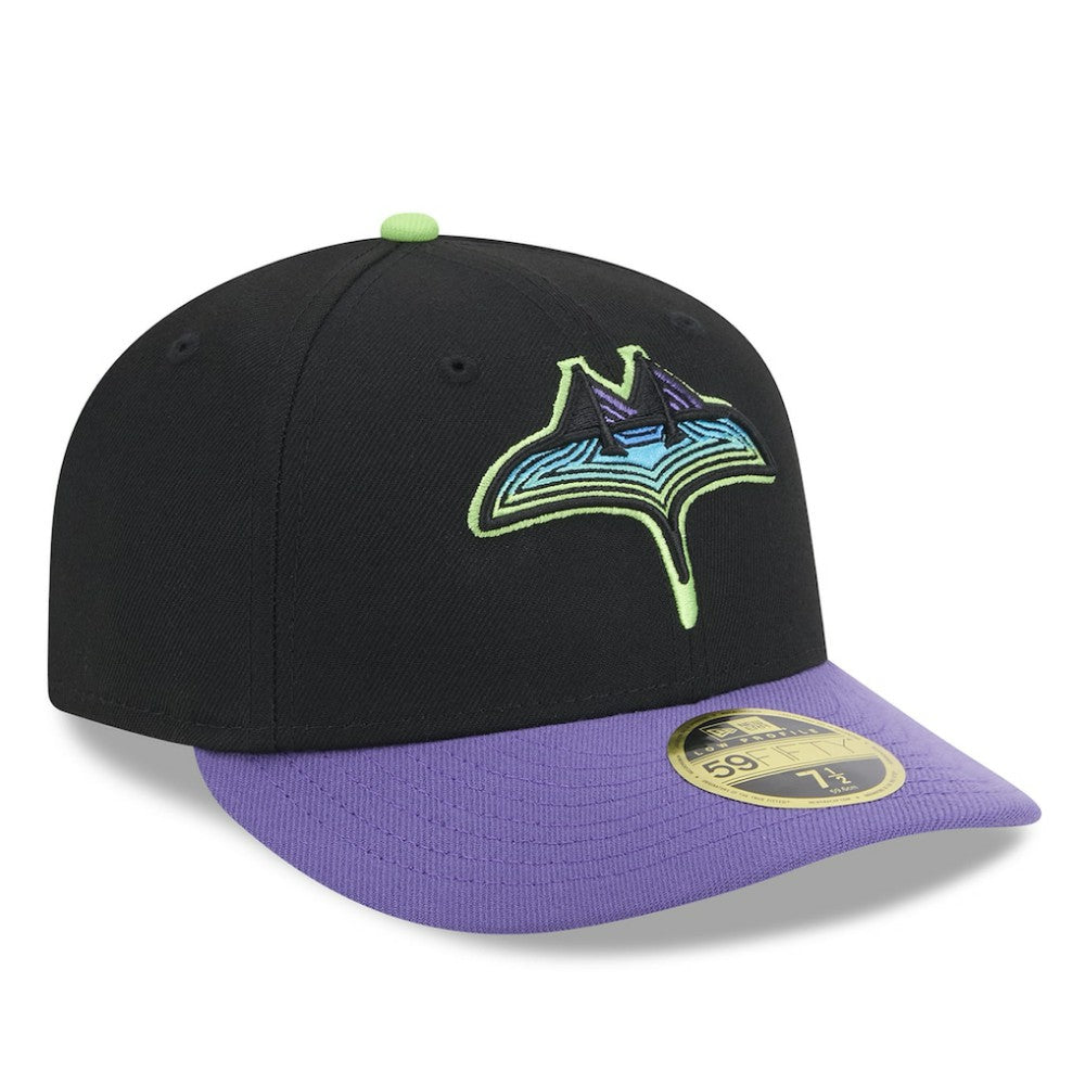 Tampa Bay Rays 2024 City Connect Low Profile 59FIFTY Fitted Hat Black | New Era