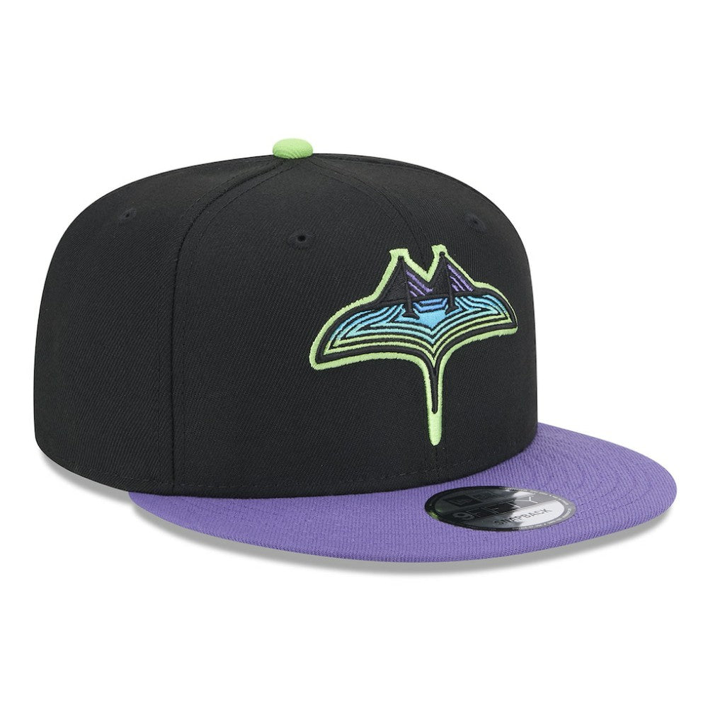 Tampa Bay Rays 2024 City Connect 9FIFTY Snapback Hat Black | New Era