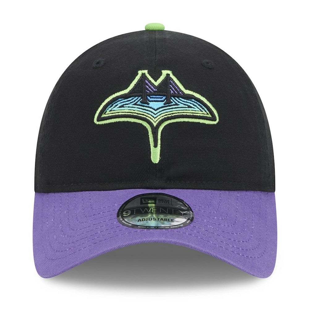 Tampa Bay Rays 2024 City Connect 9TWENTY Adjustable Hat Black | New Era