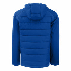 Los Angeles Dodgers Cutter & Buck Evoke Hybrid Eco Softshell Recycled Full-Zip Hoodie Royal
