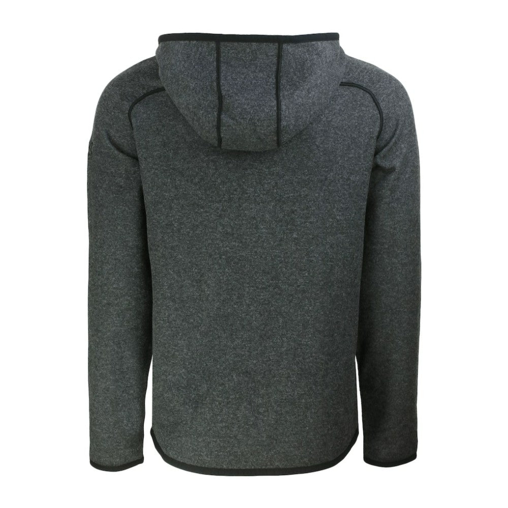 Chicago Cubs Cutter & Buck Mainsail Full-Zip Hooded Jacket Heather Charcoal