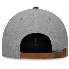 Washington Capitals Fanatics Elements Flat Brim Leather Strapback Hat Heather Gray