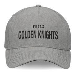 Vegas Golden Knights Fanatics Elements A-Frame Leather Strapback Hat Heather Gray