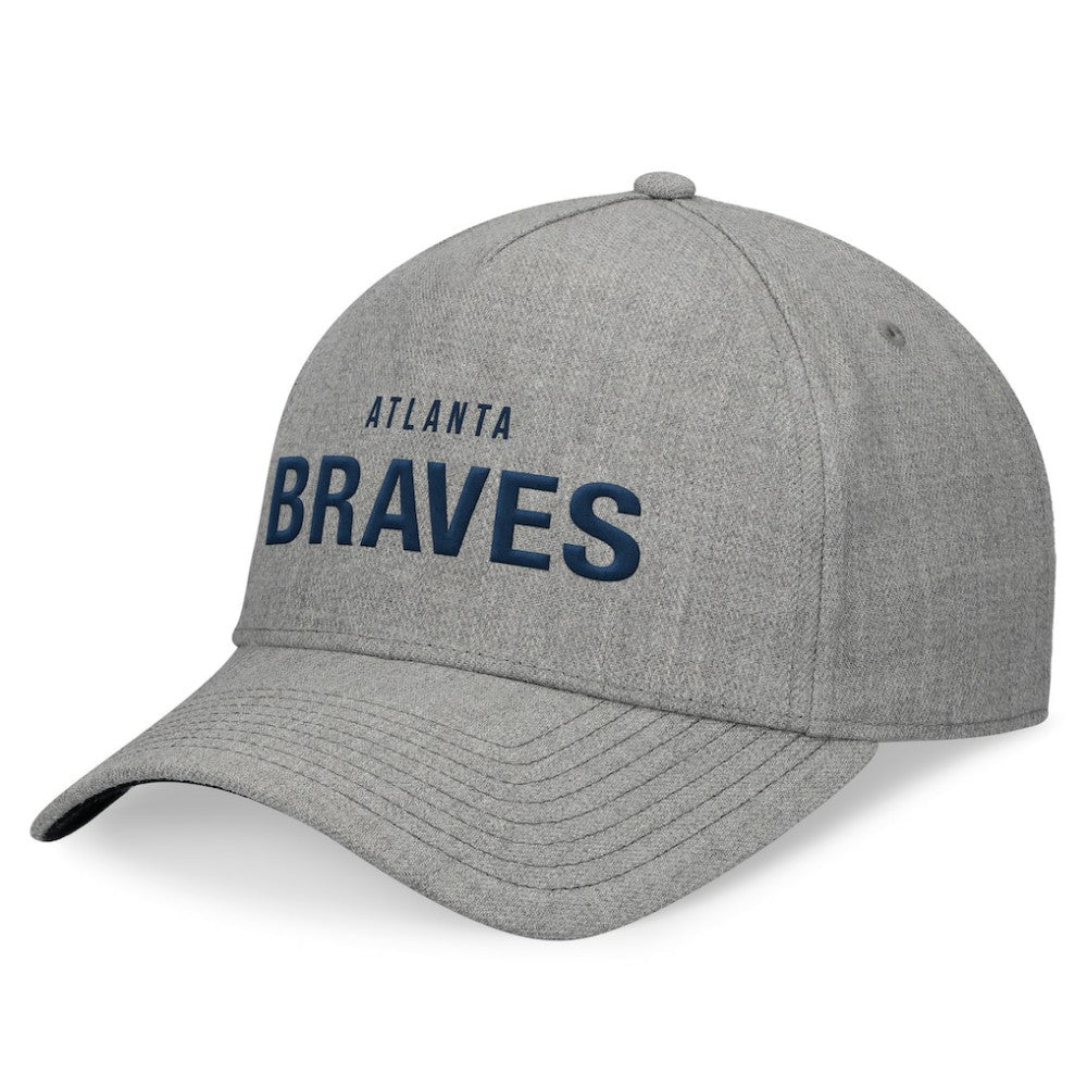 Atlanta Braves Elements A-Frame Structured Adjustable Hat Heather Gray