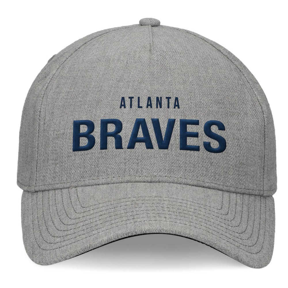 Atlanta Braves Elements A-Frame Structured Adjustable Hat Heather Gray