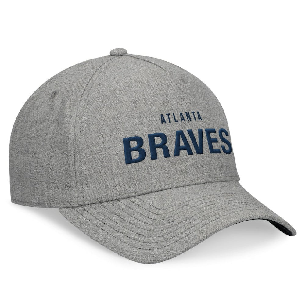 Atlanta Braves Elements A-Frame Structured Adjustable Hat Heather Gray