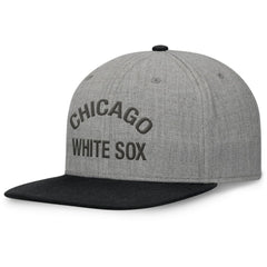 Chicago White Sox Elements Flat Brim Snapbuckle Hat Heather Gray/Black