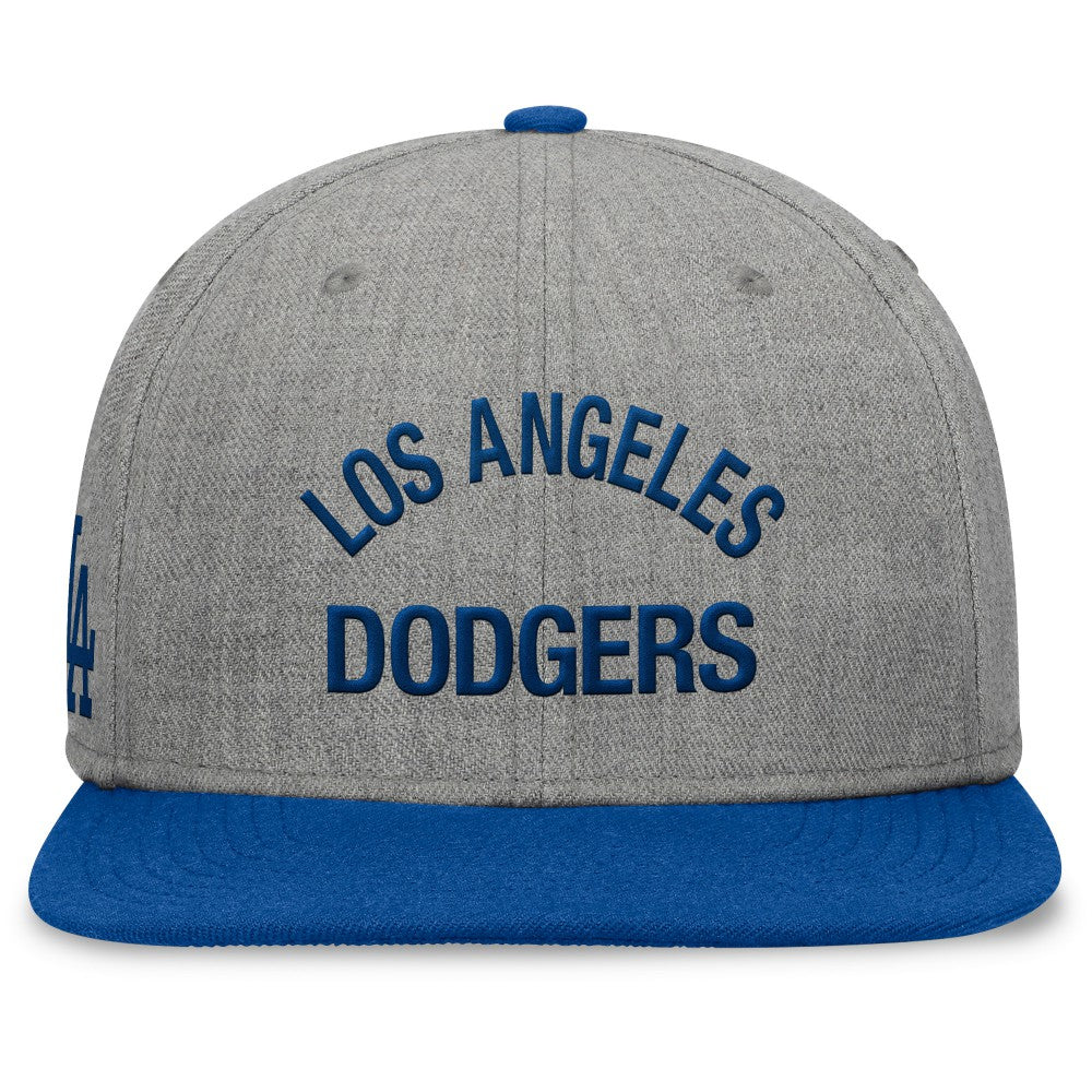 Los Angeles Dodgers Elements Flat Brim Snapbuckle Hat Heather Gray/Royal