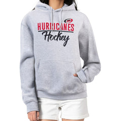 Carolina Hurricanes G-III 4Her by Carl Banks Women's Team Sport Tri-Blend Fleece Hoodie Heather Gray