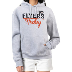 Philadelphia Flyers G-III 4Her by Carl Banks Women's Team Sport Tri-Blend Fleece Hoodie Heather Gray