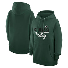 Dallas Stars G-III 4Her by Carl Banks Women's Team Sport Tri-Blend Fleece Hoodie Green