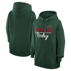 Minnesota Wild G-III 4Her by Carl Banks Women's Team Sport Tri-Blend Fleece Hoodie Green