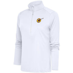 San Diego Padres Antigua Women's Cooperstown Tribute Half-Zip Pullover Top White