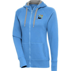 Tampa Bay Rays Antigua Women's Cooperstown Victory Full-Zip Hoodie Powder Blue