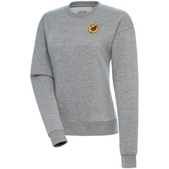 San Diego Padres Antigua Women's Cooperstown Victory Crewneck Pullover Sweatshirt Heather Gray
