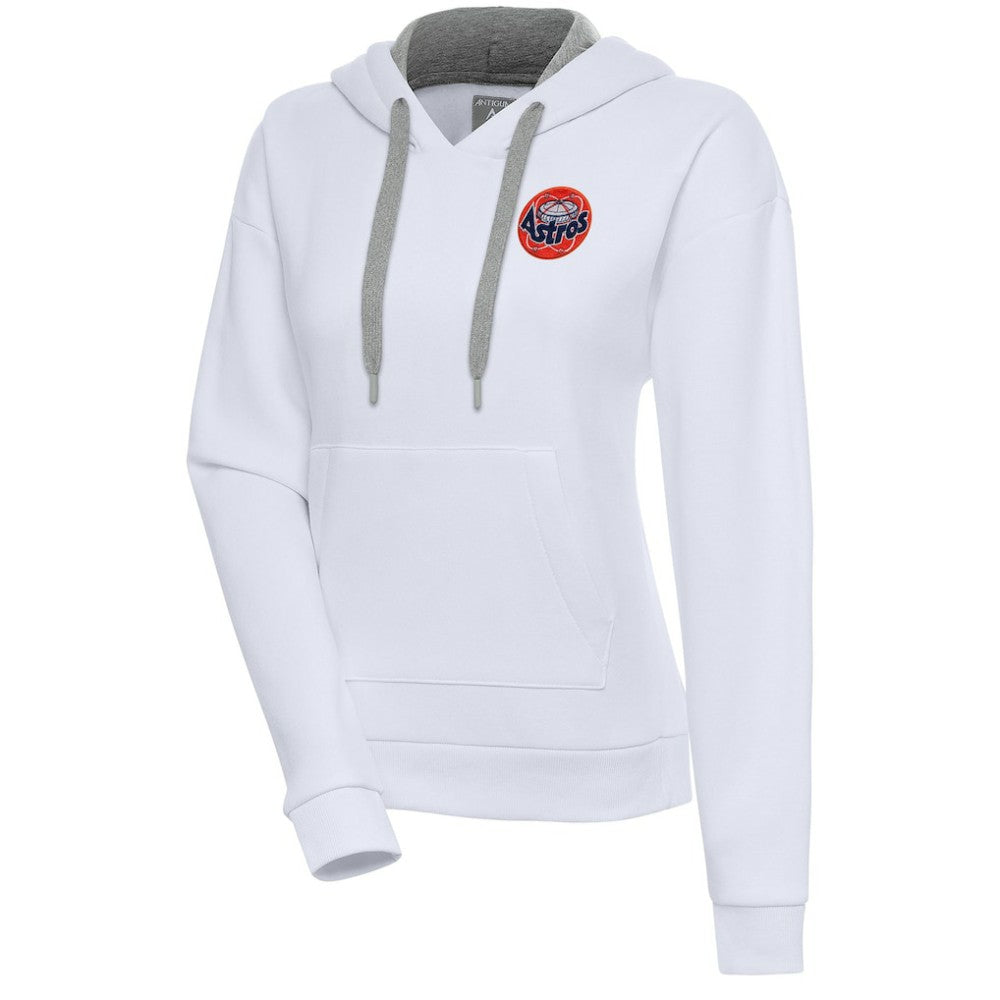 Houston Astros Antigua Women's Cooperstown Victory Pullover Hoodie White