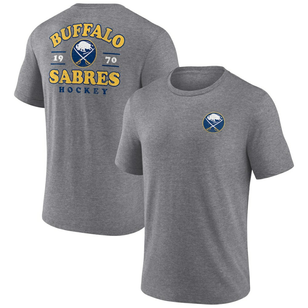 Buffalo Sabres Winger Tri-Blend T-Shirt Heather Gray