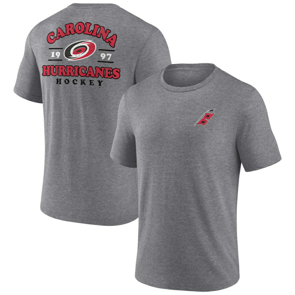 Carolina Hurricanes Winger Tri-Blend T-Shirt Heather Gray