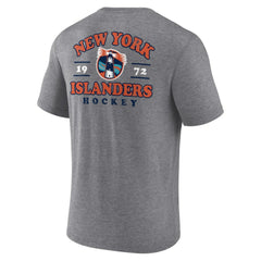 New York Islanders Winger Tri-Blend T-Shirt Heather Gray
