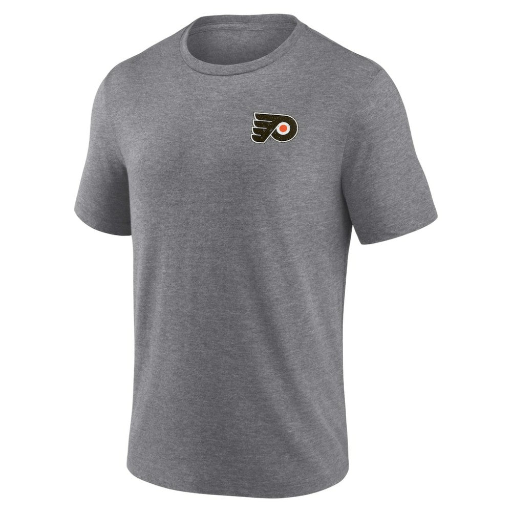 Philadelphia Flyers Winger Tri-Blend T-Shirt Heather Gray