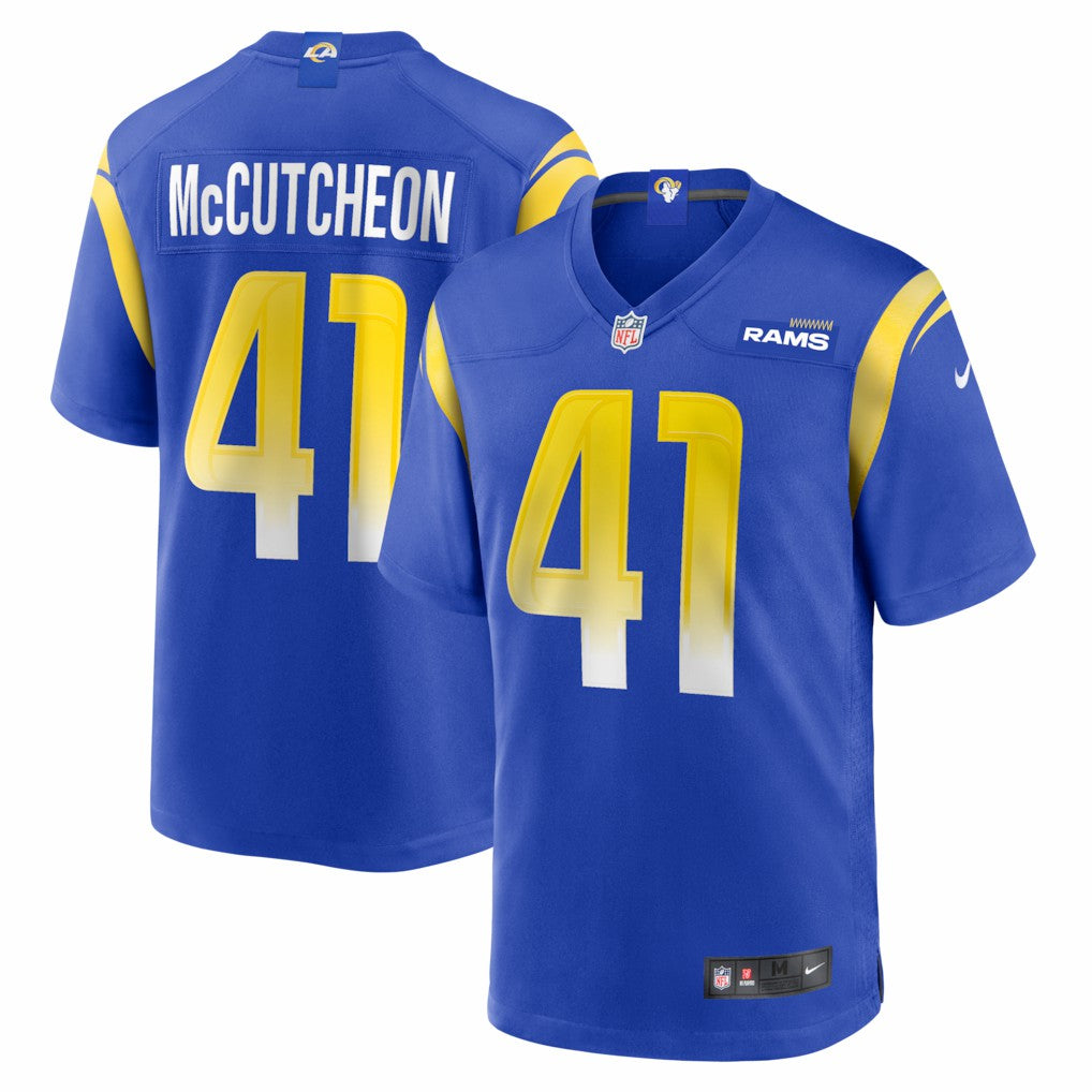 Cameron McCutcheon Los Angeles Rams Game Jersey - Royal