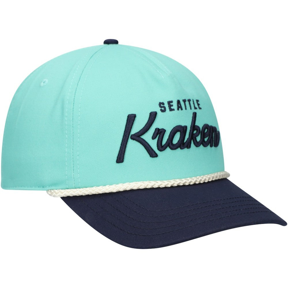 Seattle Kraken American Needle Roscoe Washed Twill Adjustable Hat Light Blue/Deep Sea Blue