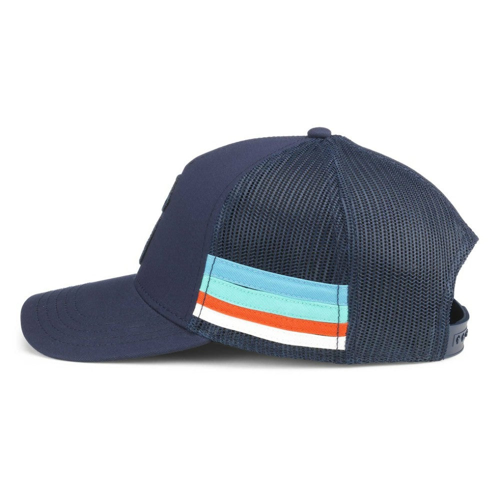 Seattle Kraken American Needle HotFoot Stripes Trucker Adjustable Hat Deep Sea Blue