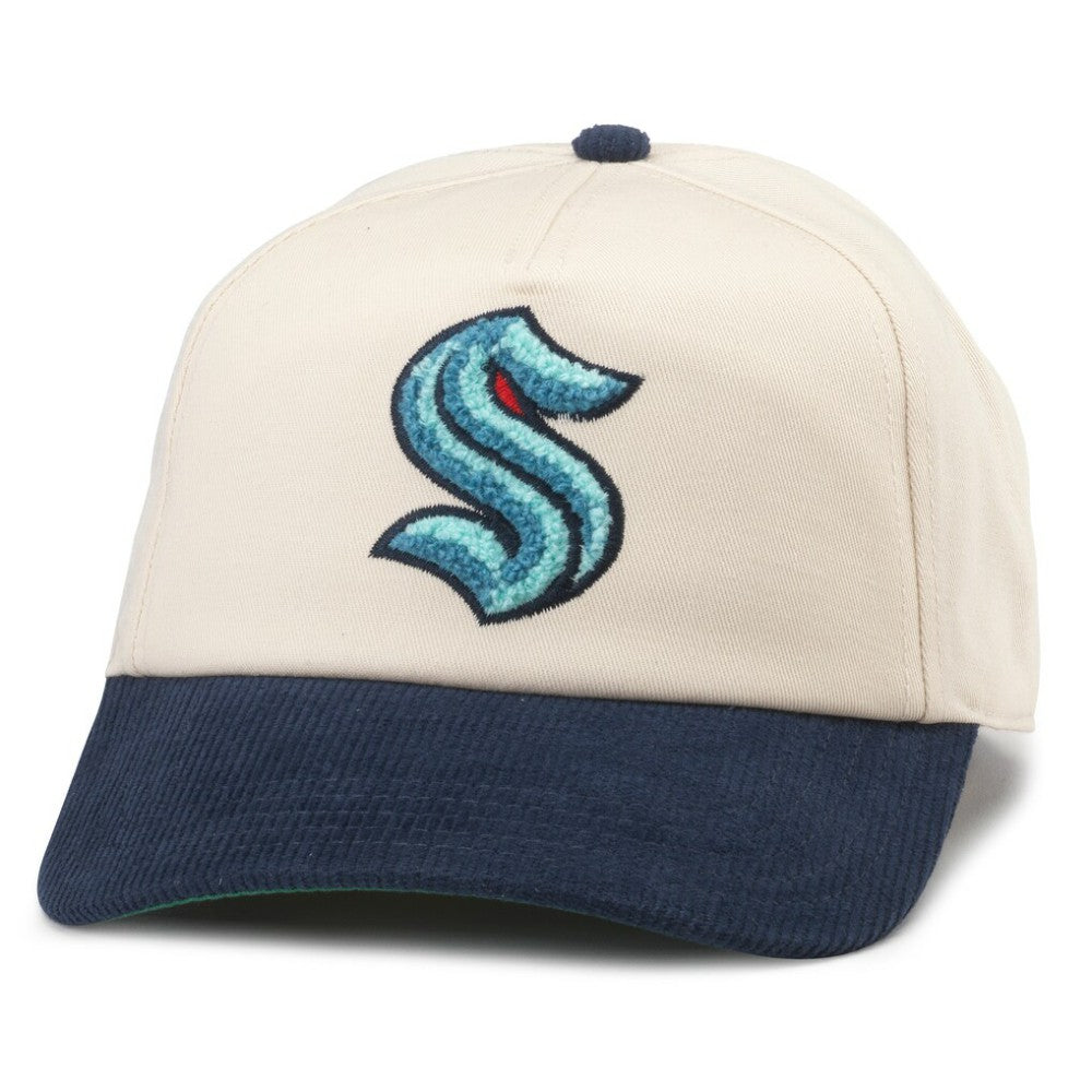 Seattle Kraken American Needle Burnett Adjustable Hat White/Deep Sea Blue
