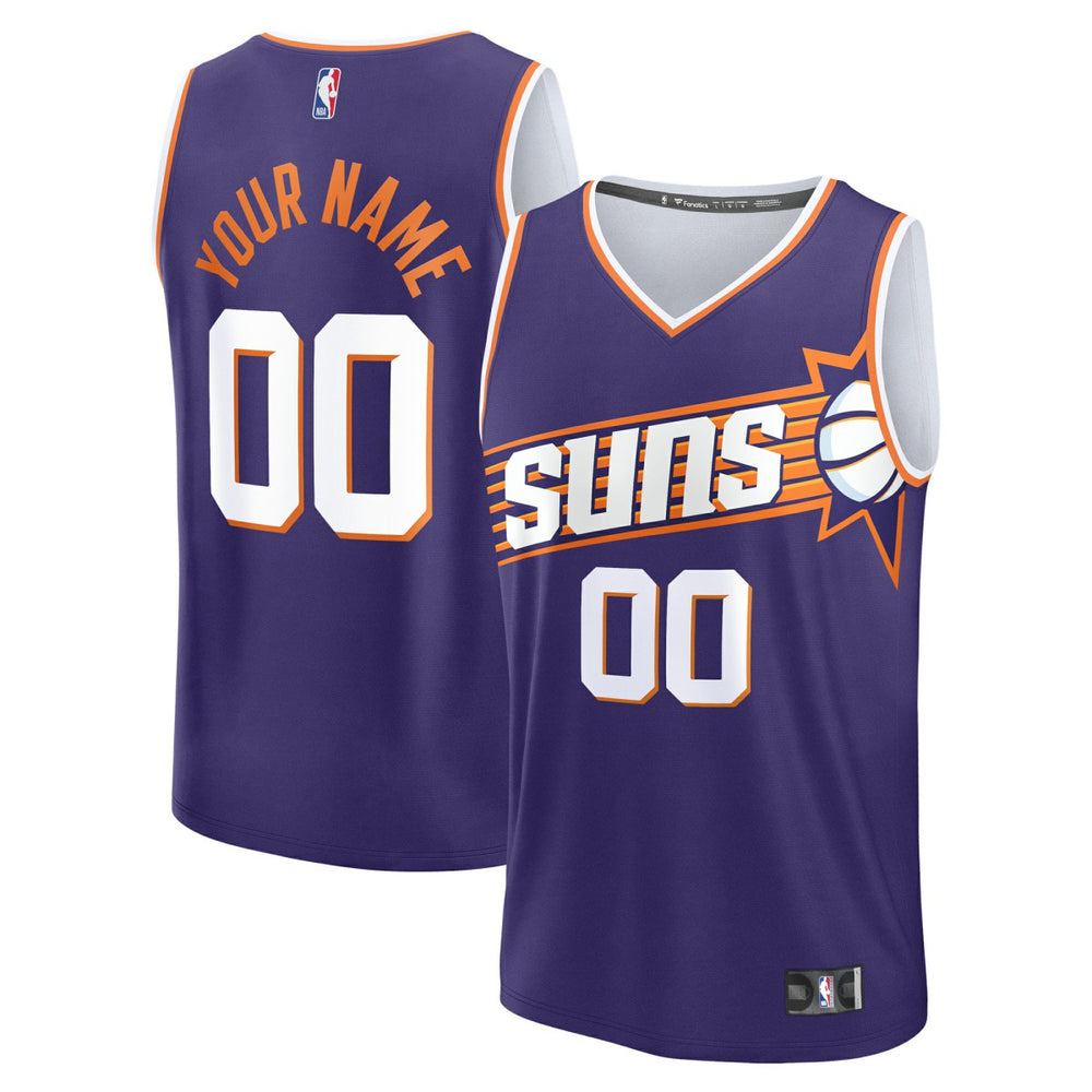 Phoenix Suns Youth Fast Break Custom Replica Jersey - Purple - Icon Edition