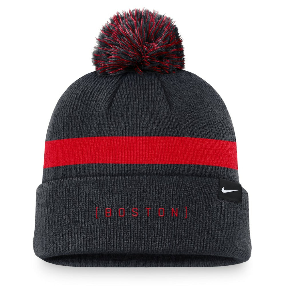 Boston Red Sox Hometown Peak Cuffed Knit Hat with Pom Navy | Nike