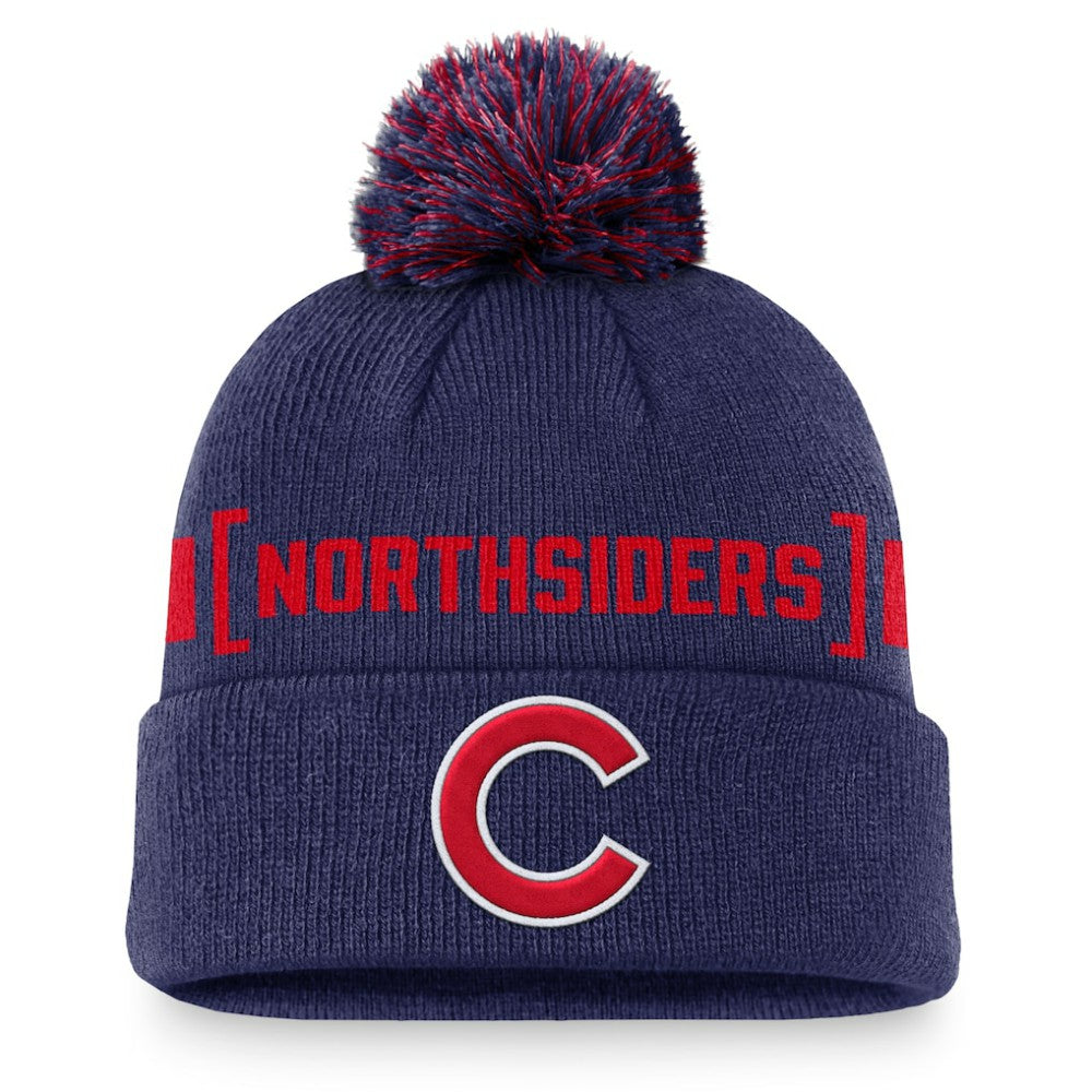 Chicago Cubs Hometown Peak Cuffed Knit Hat with Pom Royal | Nike