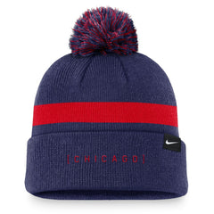Chicago Cubs Hometown Peak Cuffed Knit Hat with Pom Royal | Nike