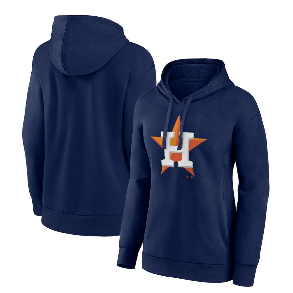 Houston Astros Women's Logo Pullover Hoodie Navy