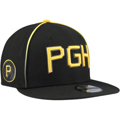 Pittsburgh Pirates City Connect 9FIFTY Snapback Hat Black | New Era