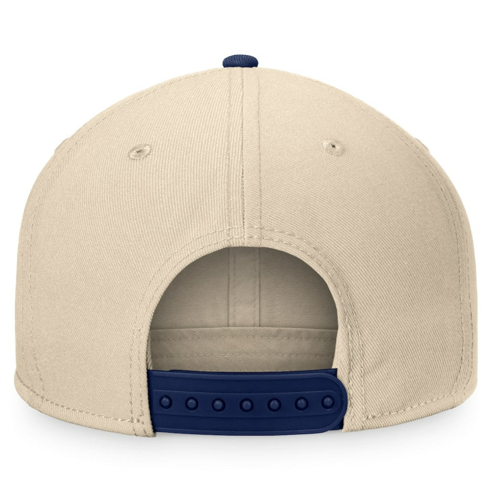 St. Louis Blues Fanatics Goalaso Snapback Hat Cream/Navy