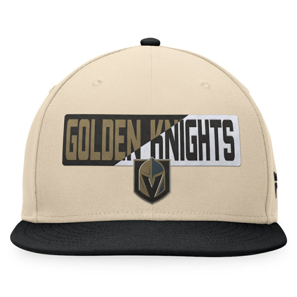 Vegas Golden Knights Fanatics Goalaso Snapback Hat Cream/Black