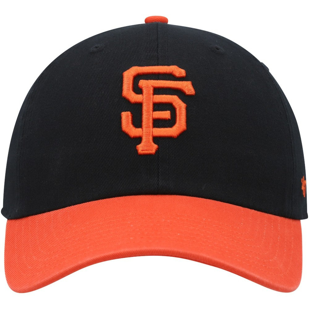 San Francisco Giants Clean Up Adjustable Hat Black/Orange | 47 brand