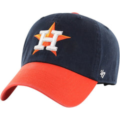 Houston Astros Clean Up Adjustable Hat Navy/Orange | 47 brand